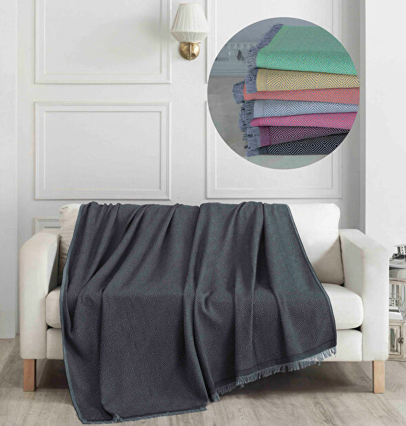 Prekrivač za sofu 175 x 230 cm Elita (crna)