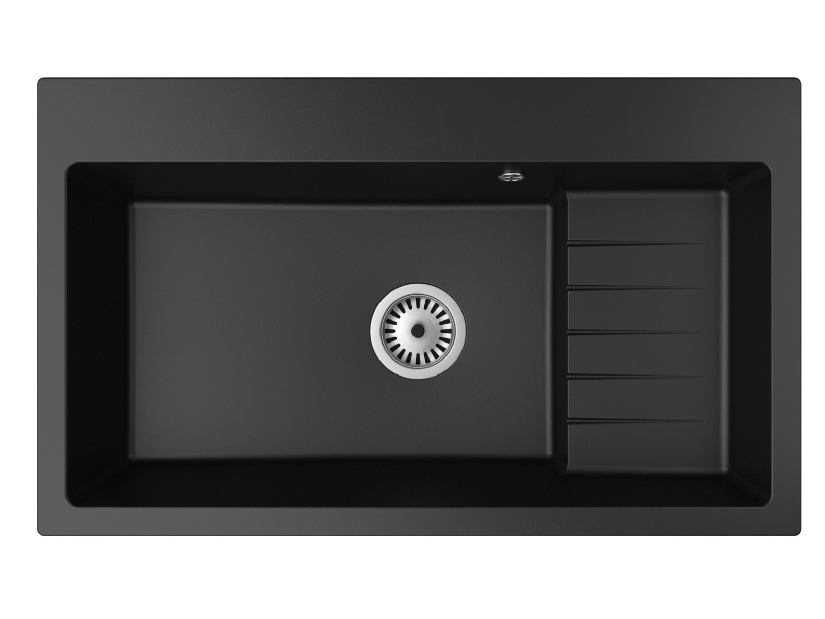 Kuhinjski sudoper Akream (crna) (s 1 otvorom za bateriju)
