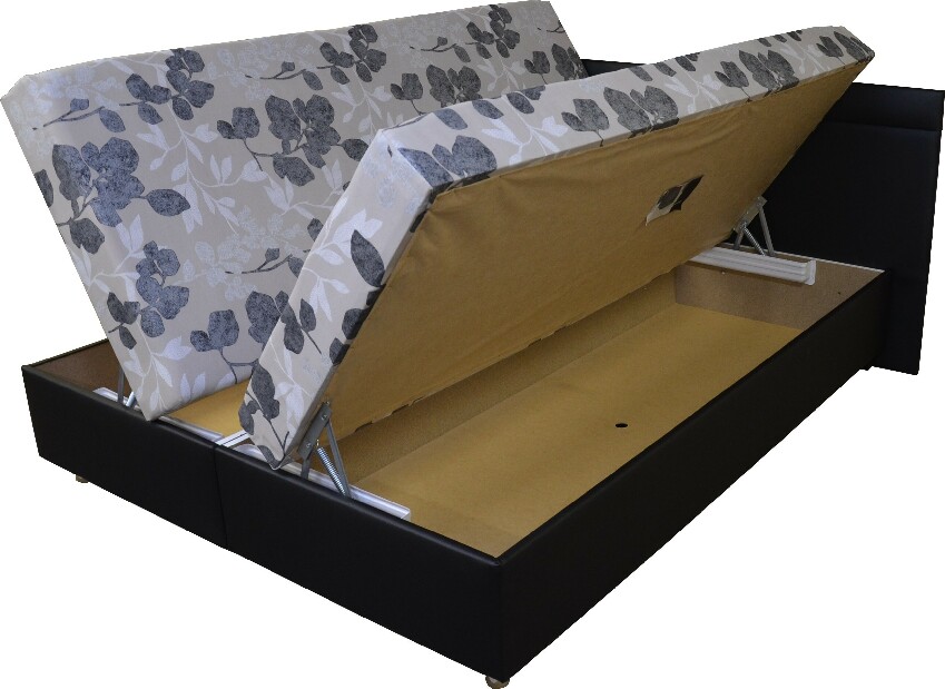 Bračni krevet 160 cm Denima (s madracem s oprugama)