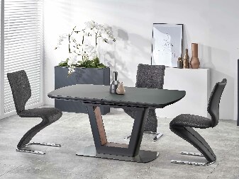 Blagovaonski stol na razvlačenje 160-240 cm Billie (antracit) (za 6 do 8 osoba)