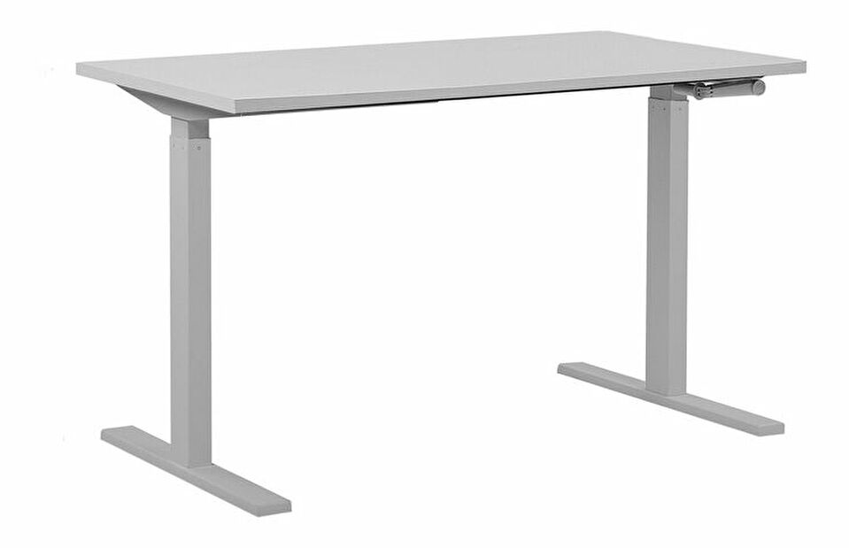 Pisaći stol UPPER II (130 x 72 cm) (MDF) (bijela) (ručno podesiv)
