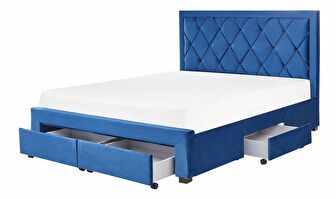 Bračni krevet 160 cm Levi (plava)
