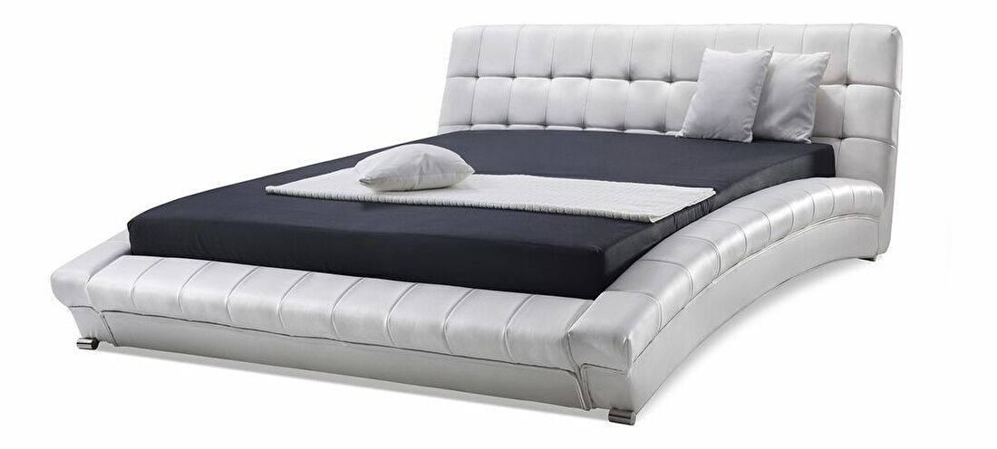 Bračni krevet 180 cm LILLY (s podnicom) (bijela)