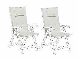 Set jastuka za vrtne stolice 2 kom. TRATORIA (bijela)