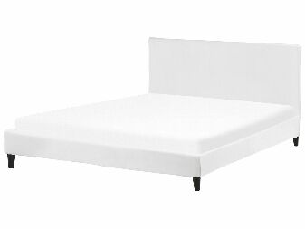 Bračni krevet 180 cm FUTTI (s podnicom) (bijela)