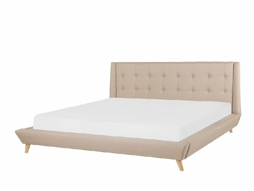 Bračni krevet 180 cm TURIN (s podnicom) (bež)