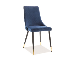 Blagovaonska stolica Polly (plava + crna)