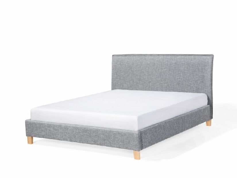 Bračni krevet 160 cm SANCHEZ (s podnicom) (siva)