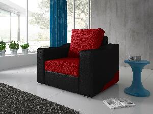 Fotelja Wisteria (crvena + crna) 