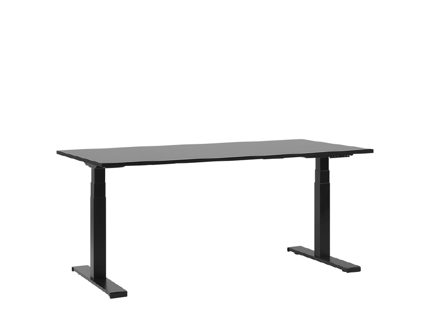 Pisaći stol- DESIRA II (180x80 cm) (crna) (el. podesiv)