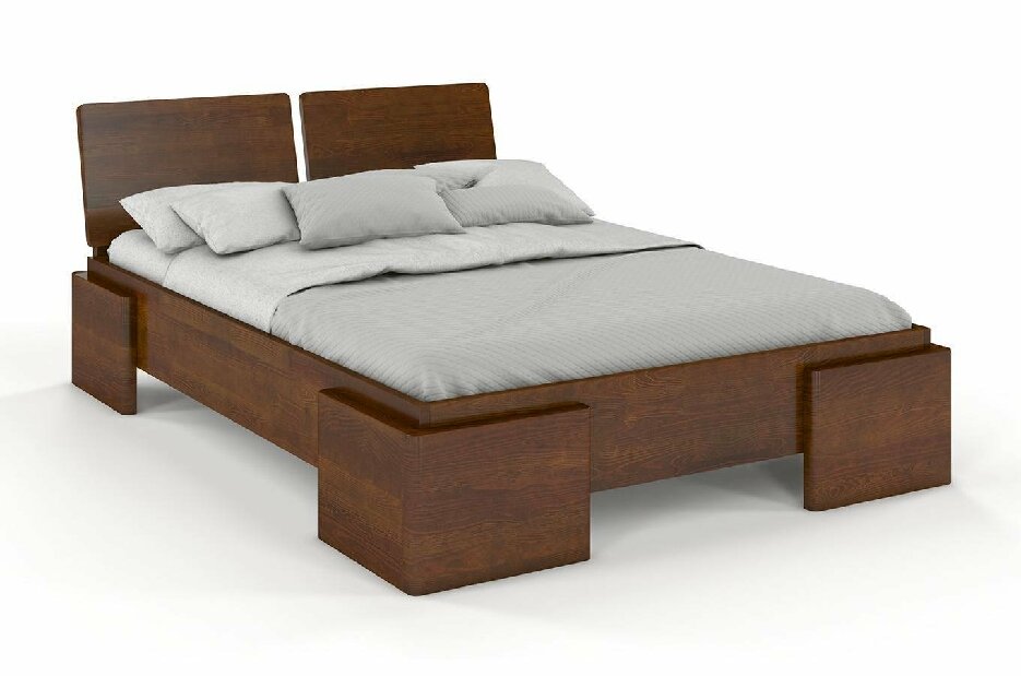 Bračni krevet 180 cm Naturlig -Jordbaer High (borovina)