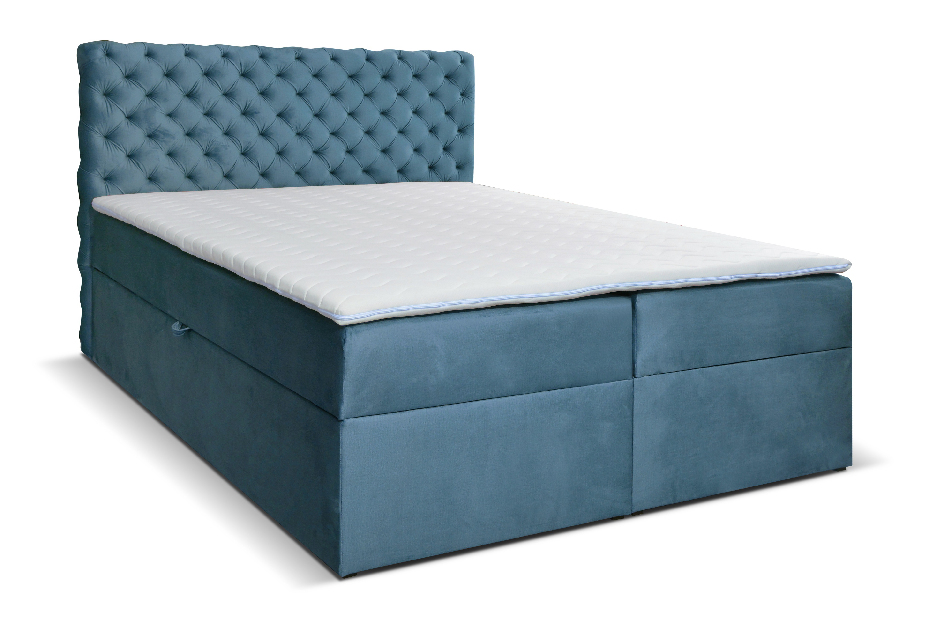 Bračni krevet Boxspring 140 cm Orimis (plava)