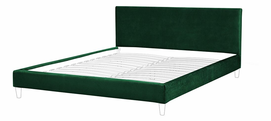 Presvlaka za krevet 180x200 cm Futti (tamno zelena)