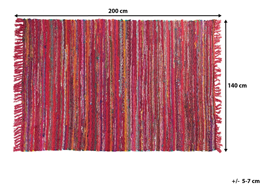 Tepih 200 cm Dalna (boja fuksije)