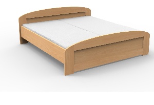 Bračni krevet 180 cm Petronila okruglo uzglavlje (masiv)