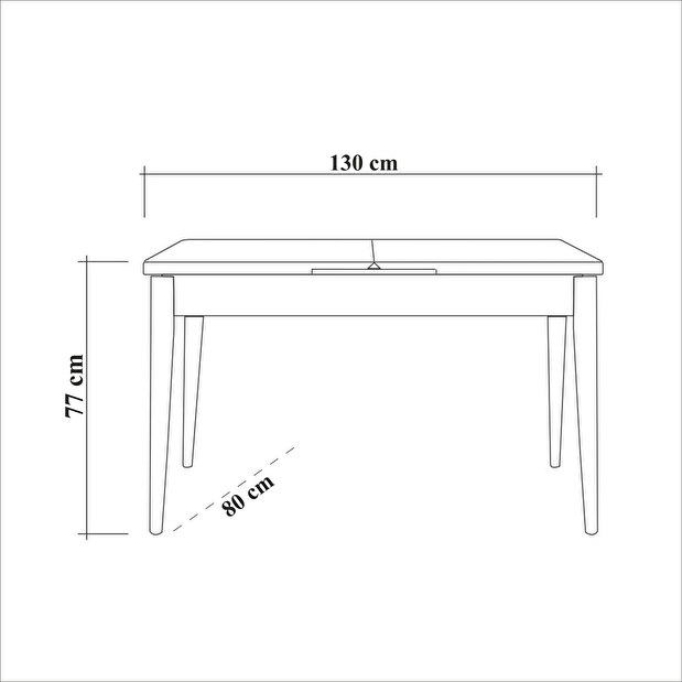 Blagovaonski stol na razvlačenje sa 2 stolice i 2 klupe Vlasta (orah + siva)