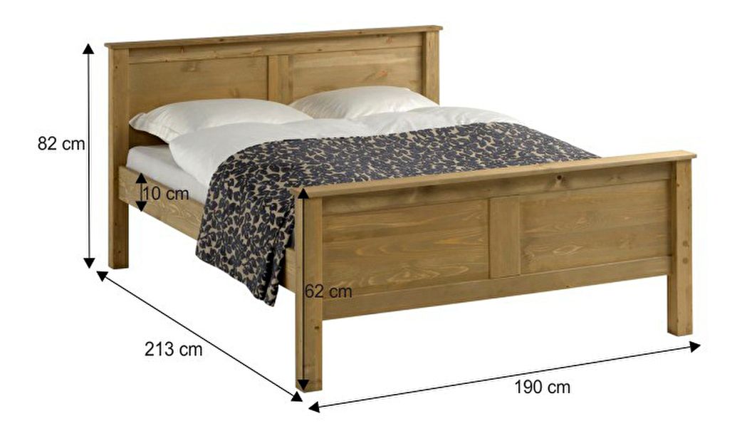 Bračni krevet 180 cm Porto (S podnicom) *rasprodaja