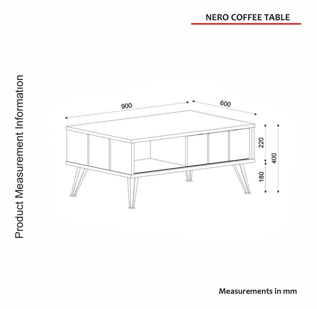 Stolić za kavu Neo (tamnosmeđa)