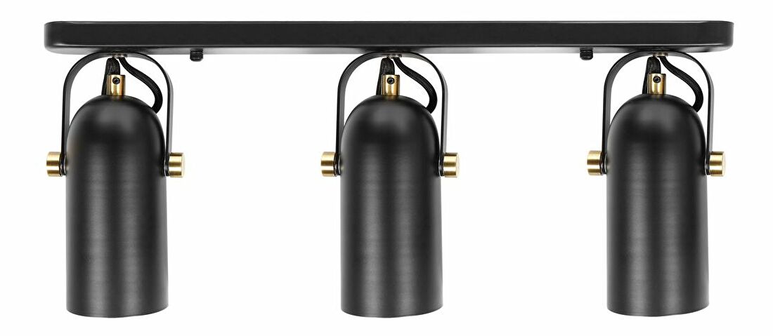 Trostruka zidna svjetiljka TYRO (metal) (crna)