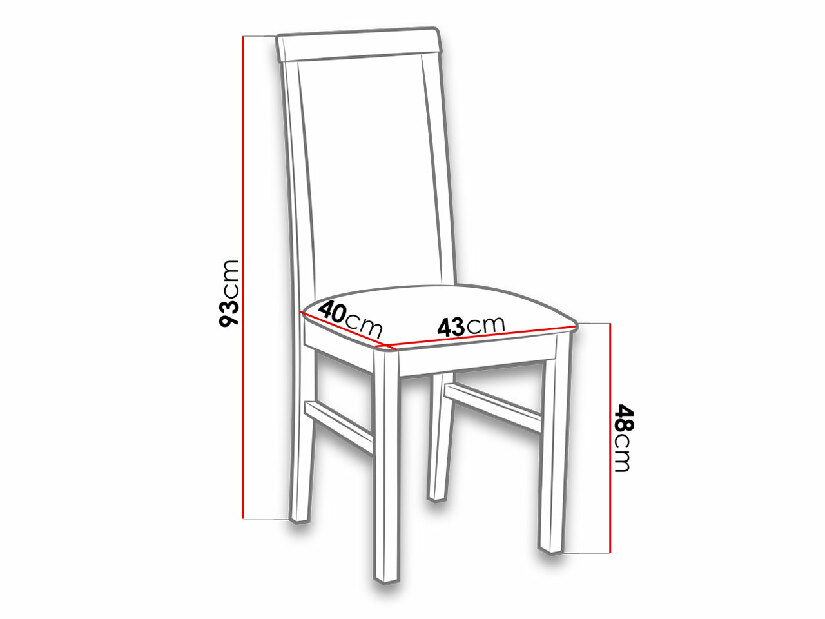 Set blagovaonskih stolica (2 kom.) Zefir XI (bijela + bež) *rasprodaja