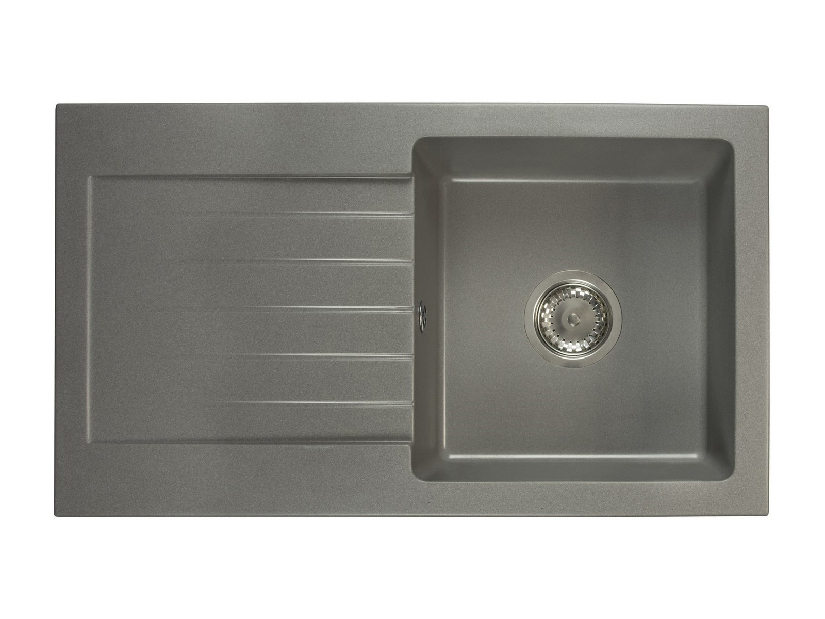 Kuhinjski sudoper Lemmion (siva) (sa 2 otvora za bateriju) (L)
