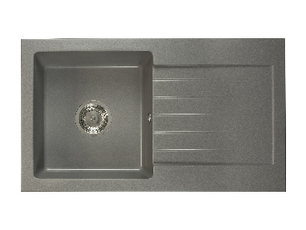 Kuhinjski sudoper Lemmion (siva) (s 1 otvorom za bateriju) (D)