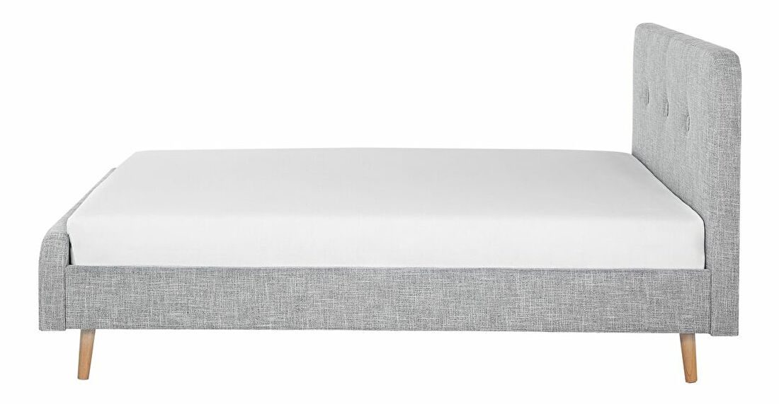 Bračni krevet 180 cm ROME (s podnicom) (svijetlo siva)