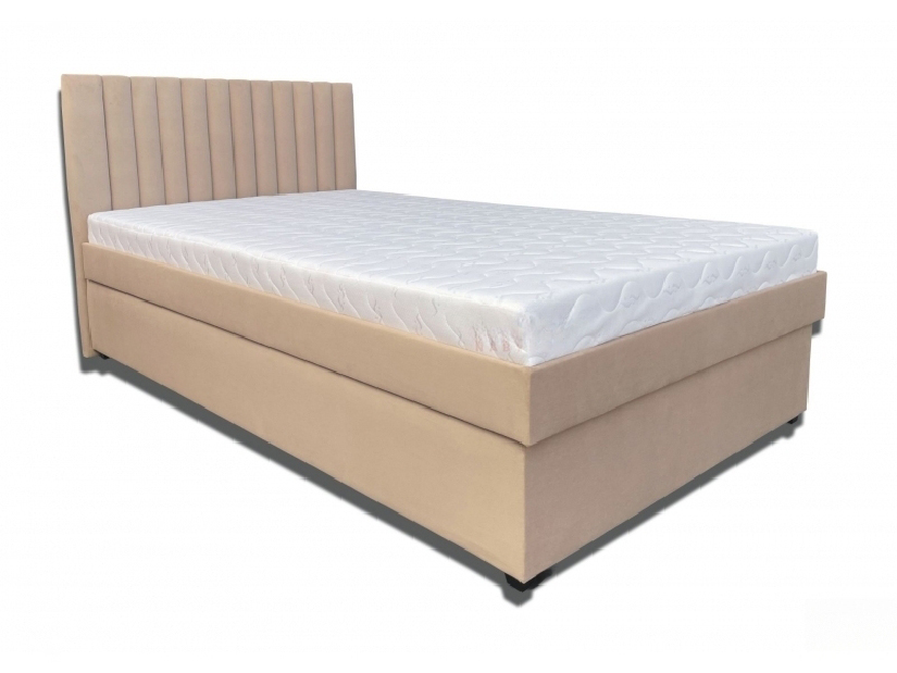 Bračni krevet 120 cm Peissa (bež) (bez madraca) (s podnicom od drvenih letvica) *rasprodaja