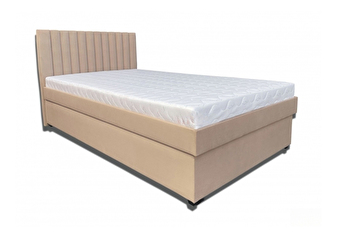 Bračni krevet  120 cm Peissa (bež) (bez madraca) (s podnicom od drvenih letvica) *rasprodaja