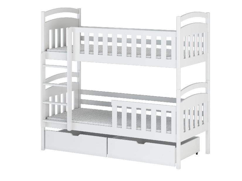 Dječji krevet 80 x 180 cm Sarina (s podnicom i prostorom za odlaganje) (bijela)