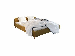 Bračni krevet 160 cm Lon (zlatna) (bez podnice i prostora za odlaganje)
