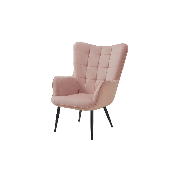 Fotelja Rovani s tabureom (puder ružičasta (HCd -53)) *rasprodaja