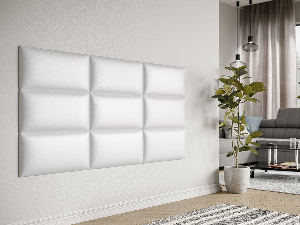 Tapeciran zidni panel Pazara 60x30 (ekokoža soft 017 (bijela)))