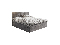 Bračni krevet  Boxspring 140 cm Fade 3 (siva) (s madracem i prostorom za odlaganje)