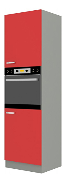 Kuhinjski ormarić za pećnicu- Roslyn 60 DP 210 2F (crvena + siva )