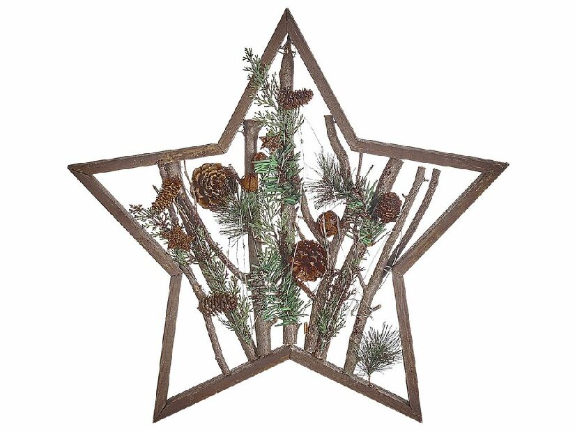 Božićna dekoracija Daca (tamno drvo) (s rasvjetom)