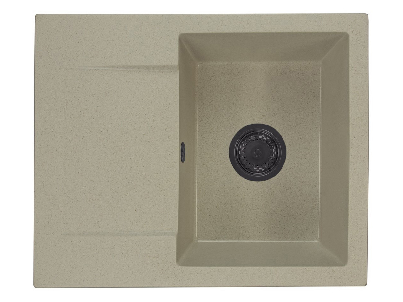Kuhinjski sudoper Dalgam (bež) (s 1 otvorom za bateriju) (L)