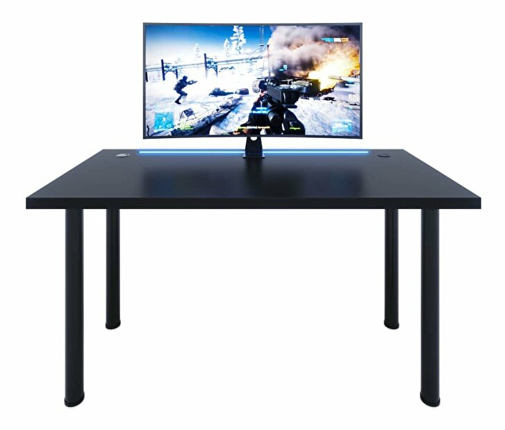 Gaming PC stol Gamer X (crna) (s RGB LED rasvjetom)