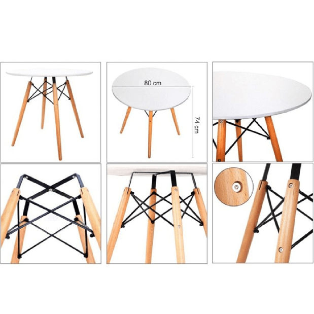 Blagovaonski stol 80 cm Gideron 