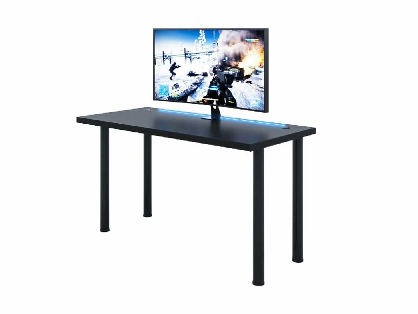 Gaming PC stol Gamer X (crna) (s RGB LED rasvjetom)