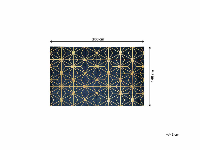 Tepih 140x200 cm SILBE (tkanina) (plava)