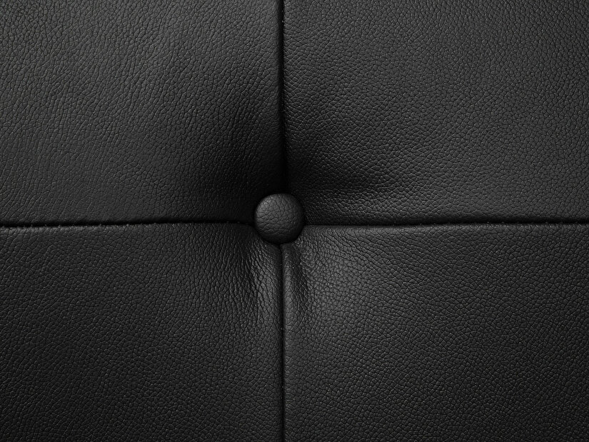 Kožna sofa trosjed Belper (crna)