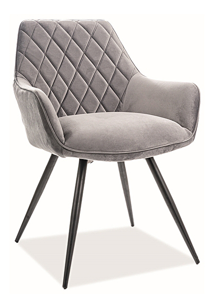 Blagovaonska stolica Liana (siva + crna)