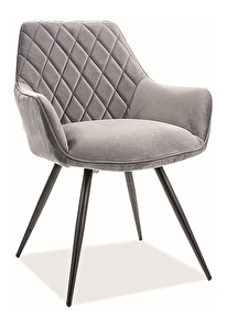 Blagovaonska stolica Liana (siva + crna)