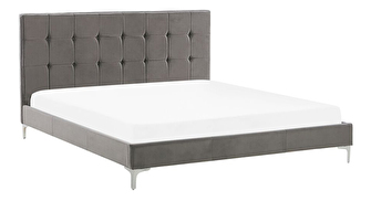Bračni krevet 160 cm AMART (siva) (s podnicom)