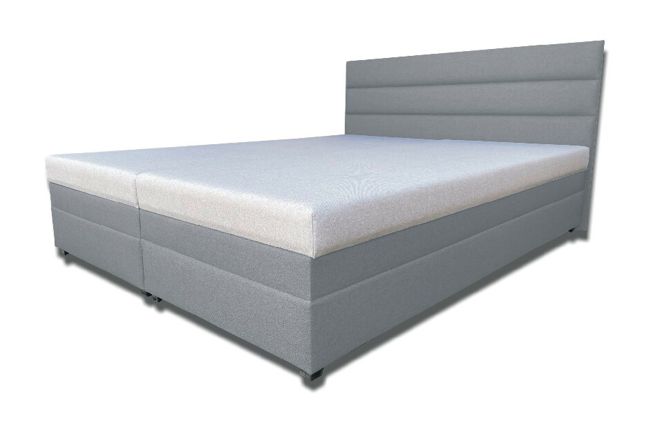 Bračni krevet 160 cm Rebeka (sa sendvič madracima) (svijetlo siva)