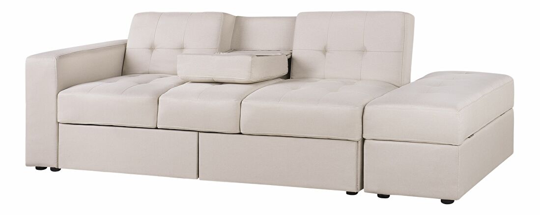 Sofa trosjed Farsund (bež) (s prostorom za odlaganje)