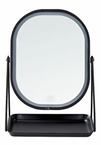 Kozmetičko ogledalo Dinora (srebrna) (s LED rasvjetom)