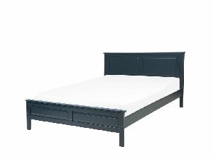 Bračni krevet 140 cm OLIVE (s podnicom) (plava)