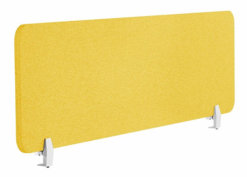 Pregrada za radni stol 160 x 40 cm Walda (žuta) 